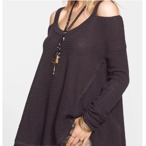 Free people moonshine off the shoulders sweater