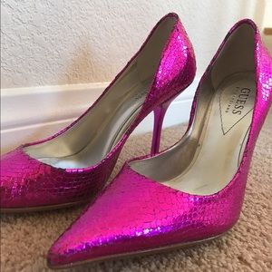 Guess Pink synthetic heels