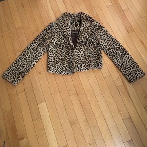 Faux leopard jacket- highest quality faux fur