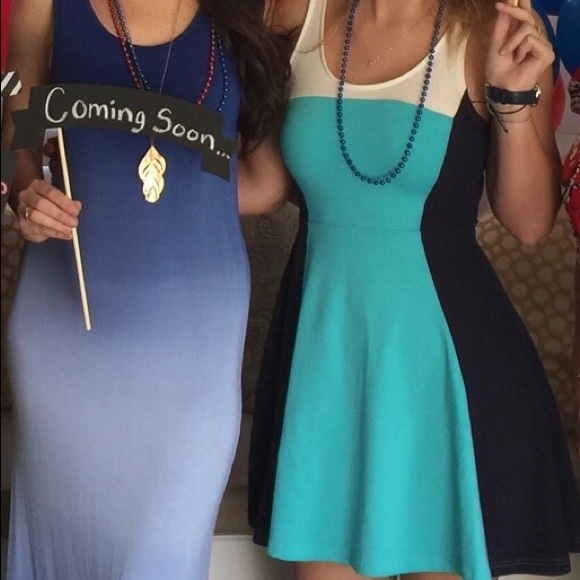 Color block Express Skater dress