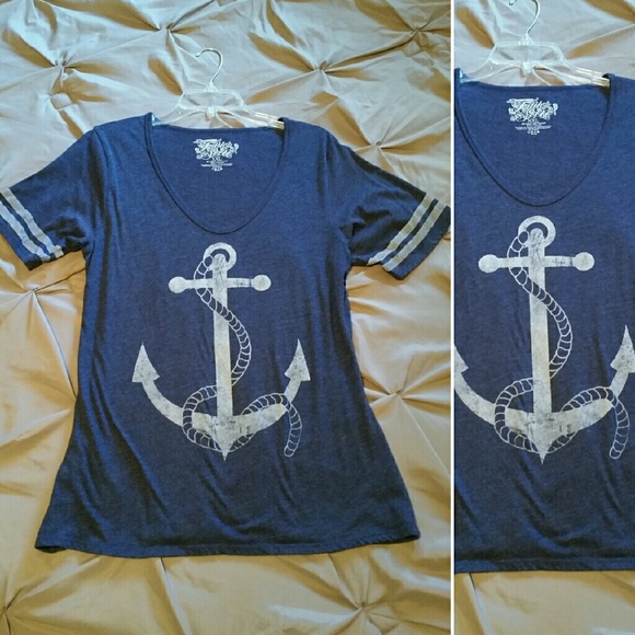 Anchor Navy Blue t-shirt tee top