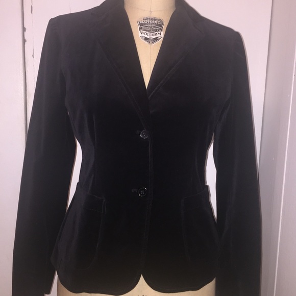 Black Velvet Blazer by The Gap