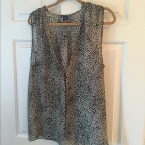 Sparkle and fade chiffon shirt