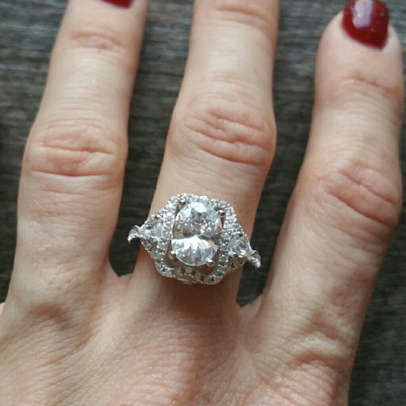 SOLD    Stunning white sapphire ring!