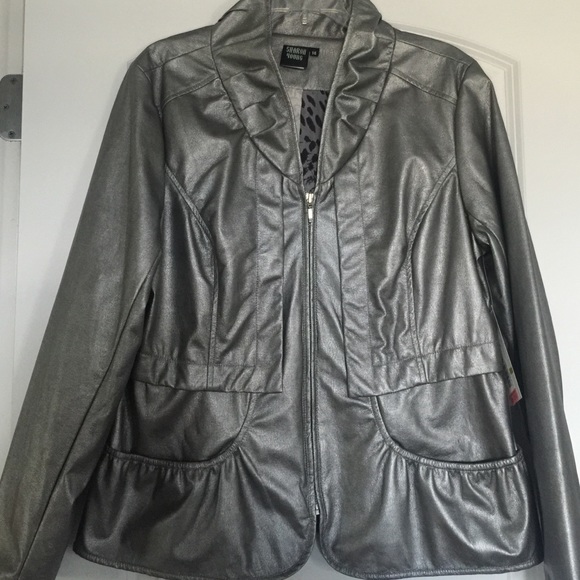 Faux leather jacket