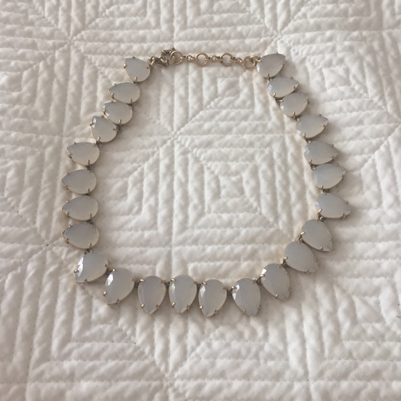 J. Crew tear drop gem statement necklace
