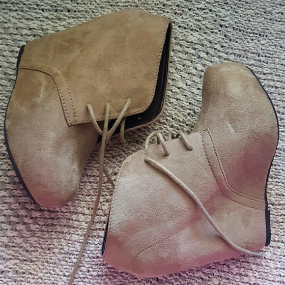 Beautiful wedge booties