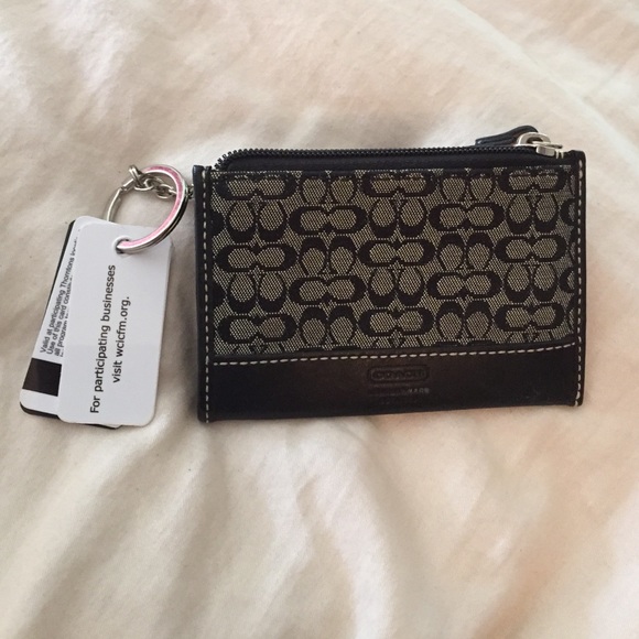 Coach Handbags - Coach coin purse with outside pocket.