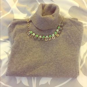 💯 % cashmere heather grey sweater