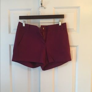 Jcrew fuschia chino shorts
