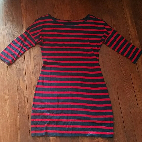 SOLD Express nautical striped dress sz S