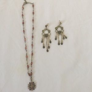 Necklace and earring