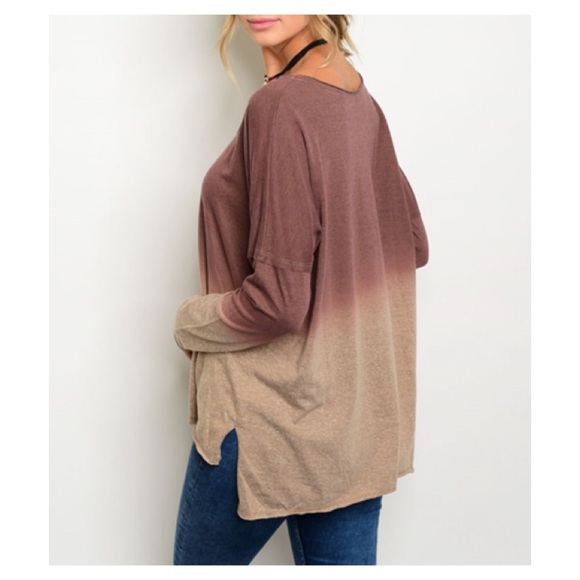 Lightweight Mauve Ombre Top - Picture 2 of 3