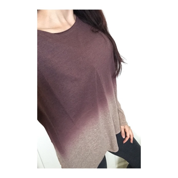 Lightweight Mauve Ombre Top - Picture 3 of 3