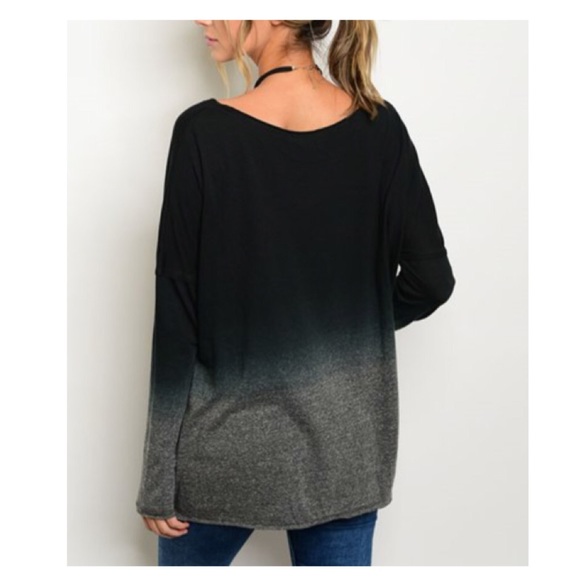 Lightweight Black Ombre Top - Picture 2 of 3