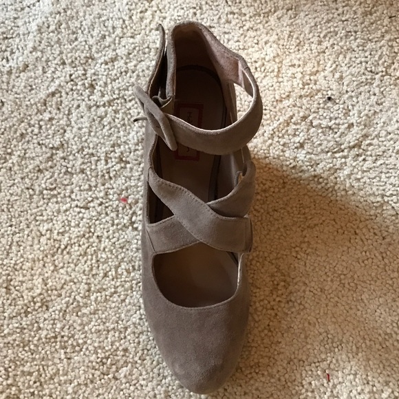 Dark sand colored heels