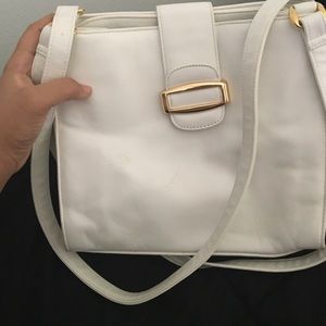 White Leather purse