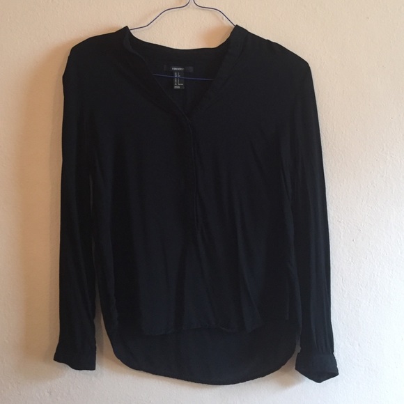 Black Buttoned Blouse
