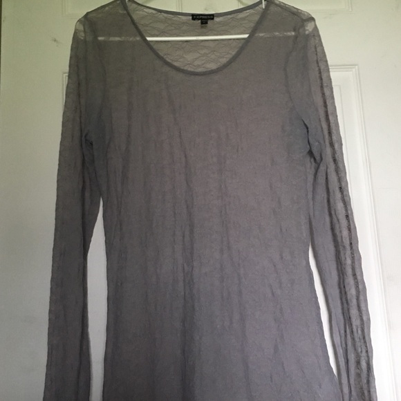 Gray lace shirt