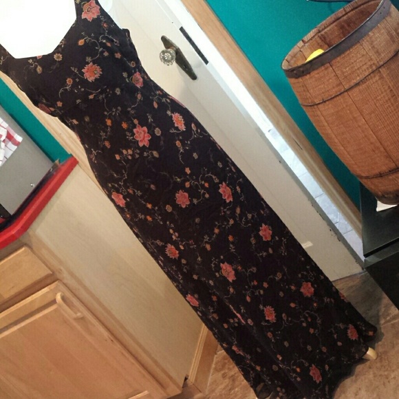 Ann Taylor long dress lined sz 8