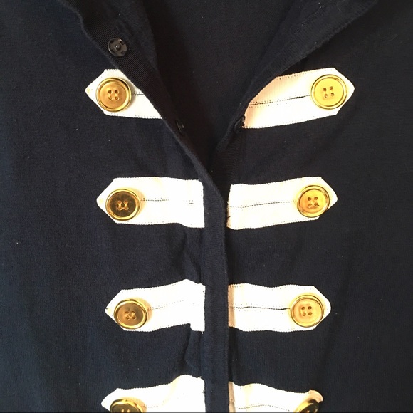 Classic Navy Blue Cardigan - Picture 3 of 4