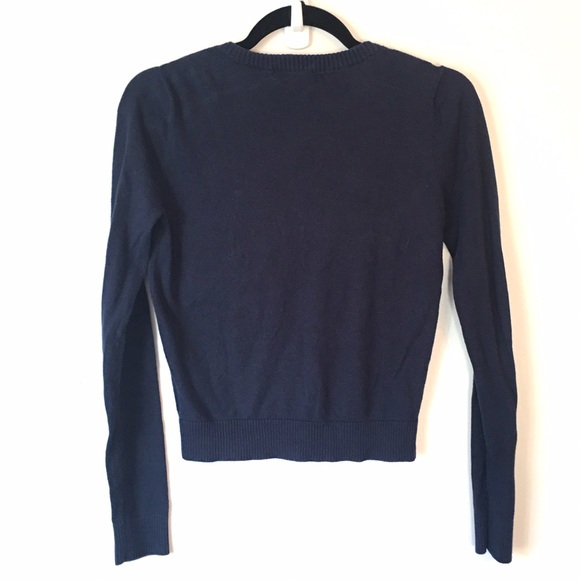 Classic Navy Blue Cardigan - Picture 4 of 4