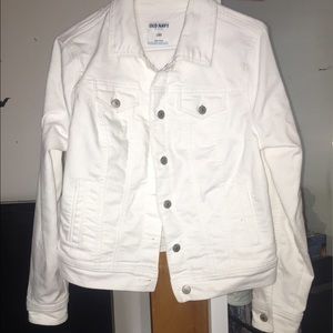 White jean jacket