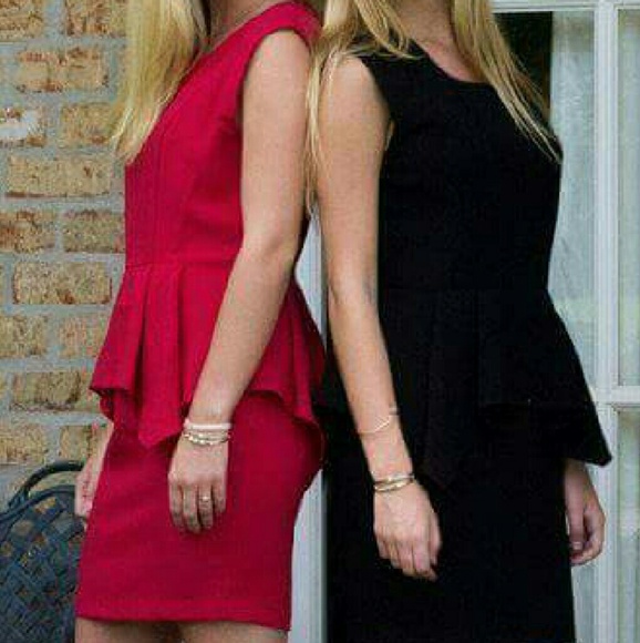 🎉BELOW WHOLESALE🎉 LAST ONE! RED Peplum Dress