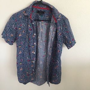 Faded vintage 80s button up short sleeve