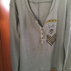 Free people thermal army shirt New
