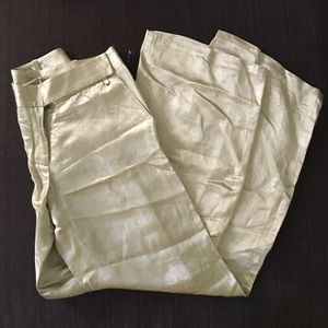 Gold shimmer pants