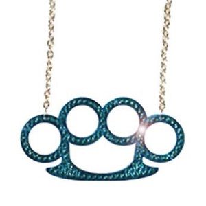 Yummy Couture Swarovski Knuckles Necklace 💙👊🏼