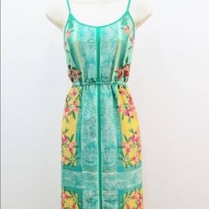 Bright Green Floral Maxi