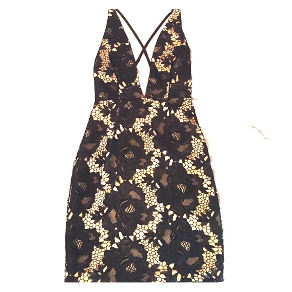 Sultry Styletalker Black Lace Dress in XS