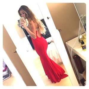 Red prom dress