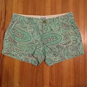 Paisley Patterned Shorts