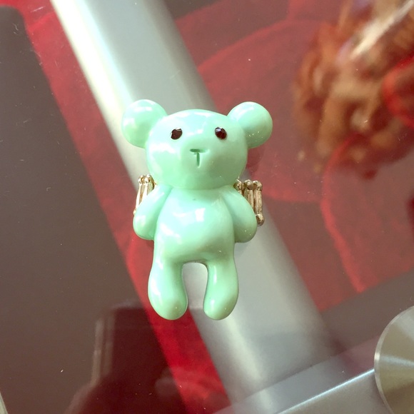 Yummy Couture Bear Ring 💙💚🐻💍