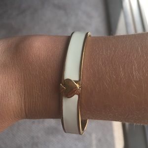 Kate Spade Hinge Bracelet - Gold & White