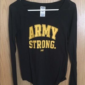 PINK Army Strong Long Sleeve Shirt