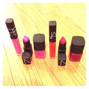 NARS pink/red nail and lip sets
