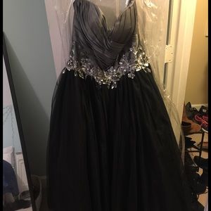 Long ball gown prom dress