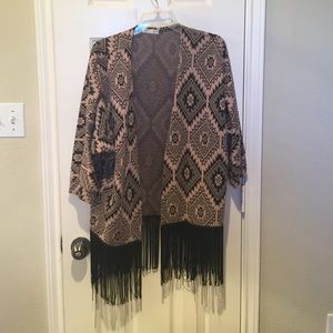 Cardigan/Kimono with Fringe