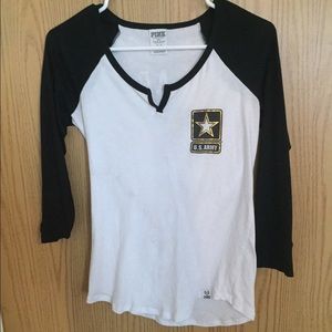 PINK Army Baseball Tee