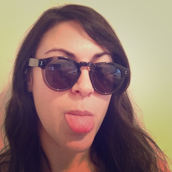 Illesteva grey tortoiseshell sunglasses