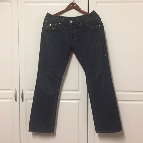 True religion straight jeans with rainbow pockets