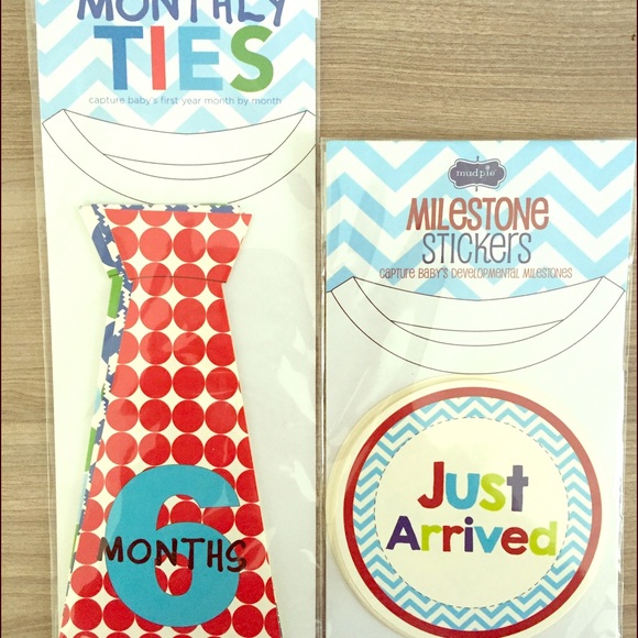 ❌ SOLD BOGO💥👶🏼MONTHLY TIES&MILESTONE STICKERS - Picture 1 of 4