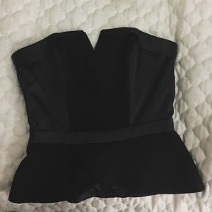 H&M sexy black bustier top
