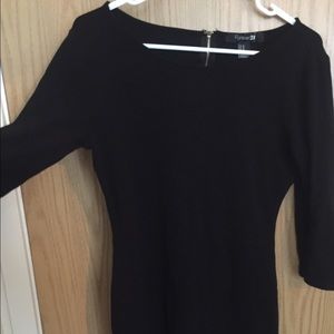 Forever 21 Tight Black Mid Dress