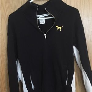 PINK Army Zip Up Sweater