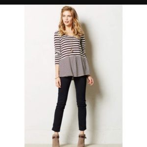 Twig and Perch Stripped Peplum Top